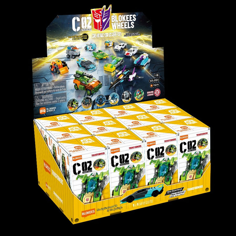 Blokees Wheels トランスフォーマー ビークル C02 12種セット Transformers Blokees Wheels C02 Sealed Box of 12 – In Demand Toys