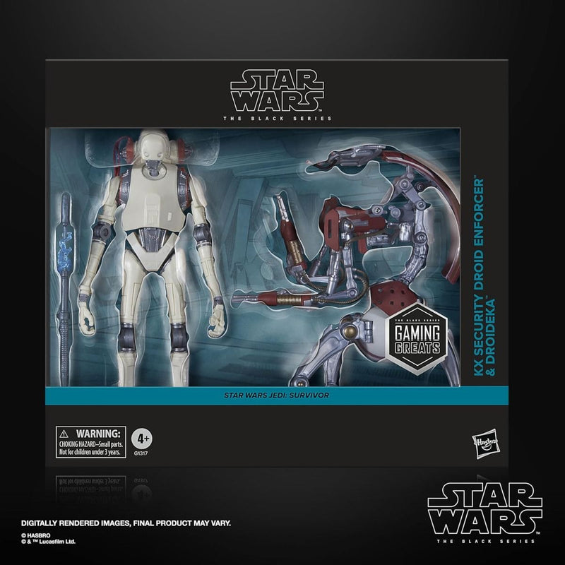 PRE-ORDER Star Wars Black Series (Jedi Survivor) KX Security Droid Enforcer & Droideka