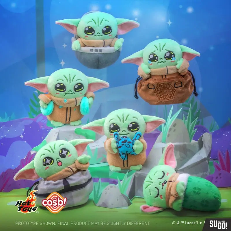 Hot Toys Cosbi Grogu Plush Keychain Collection Blind Box RANDOM SINGLE BLIND BOX