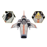PRE-ORDER Battlestar Galactica Colonial Viper MkI Electronic Vehicle With Lieutenant Boomer Action Figure