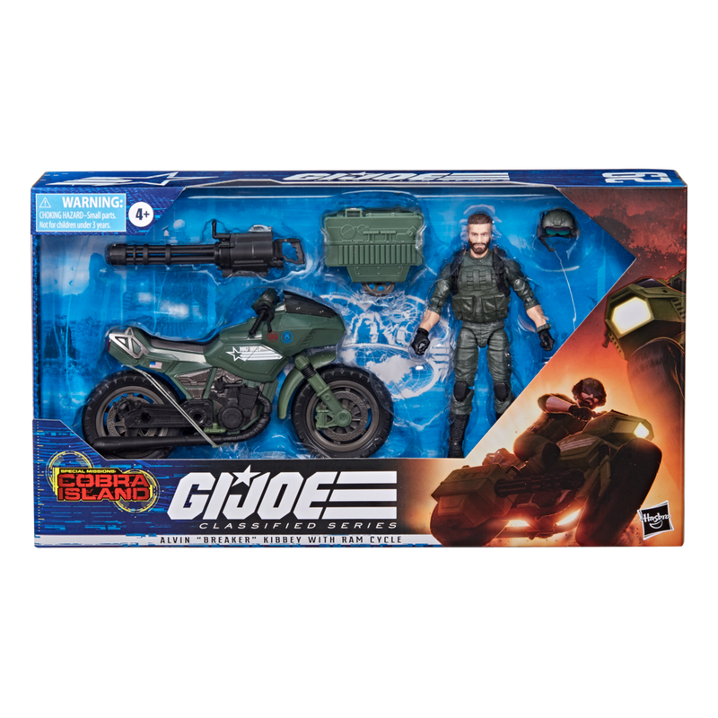 G.I. Joe Movie Classified Series Alvin "Breaker" Kibbey & RAM Cycle