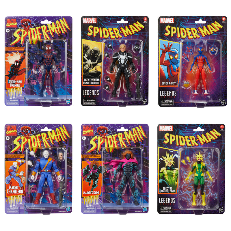 PRE-ORDER Marvel Legends Spider-Man Retro Set of 6