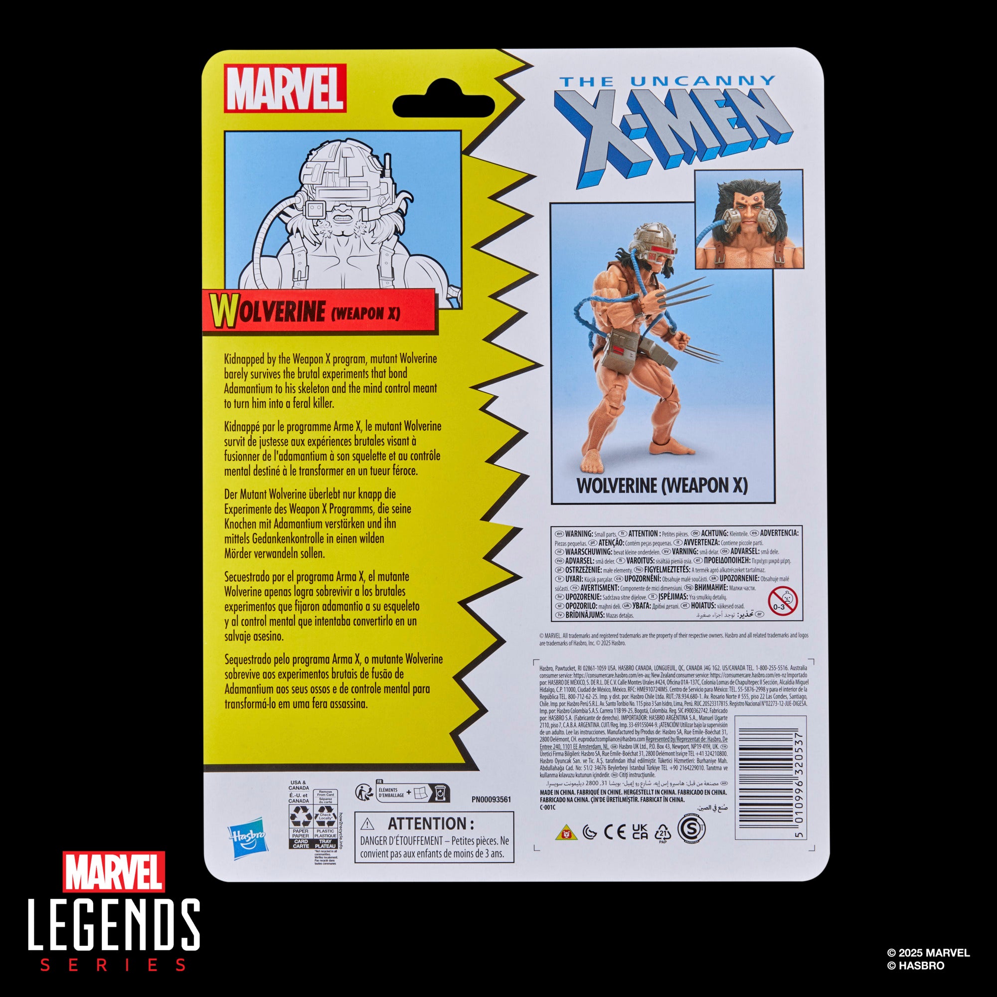 PRE-ORDER Marvel Legends Retro Weapon X Wolverine