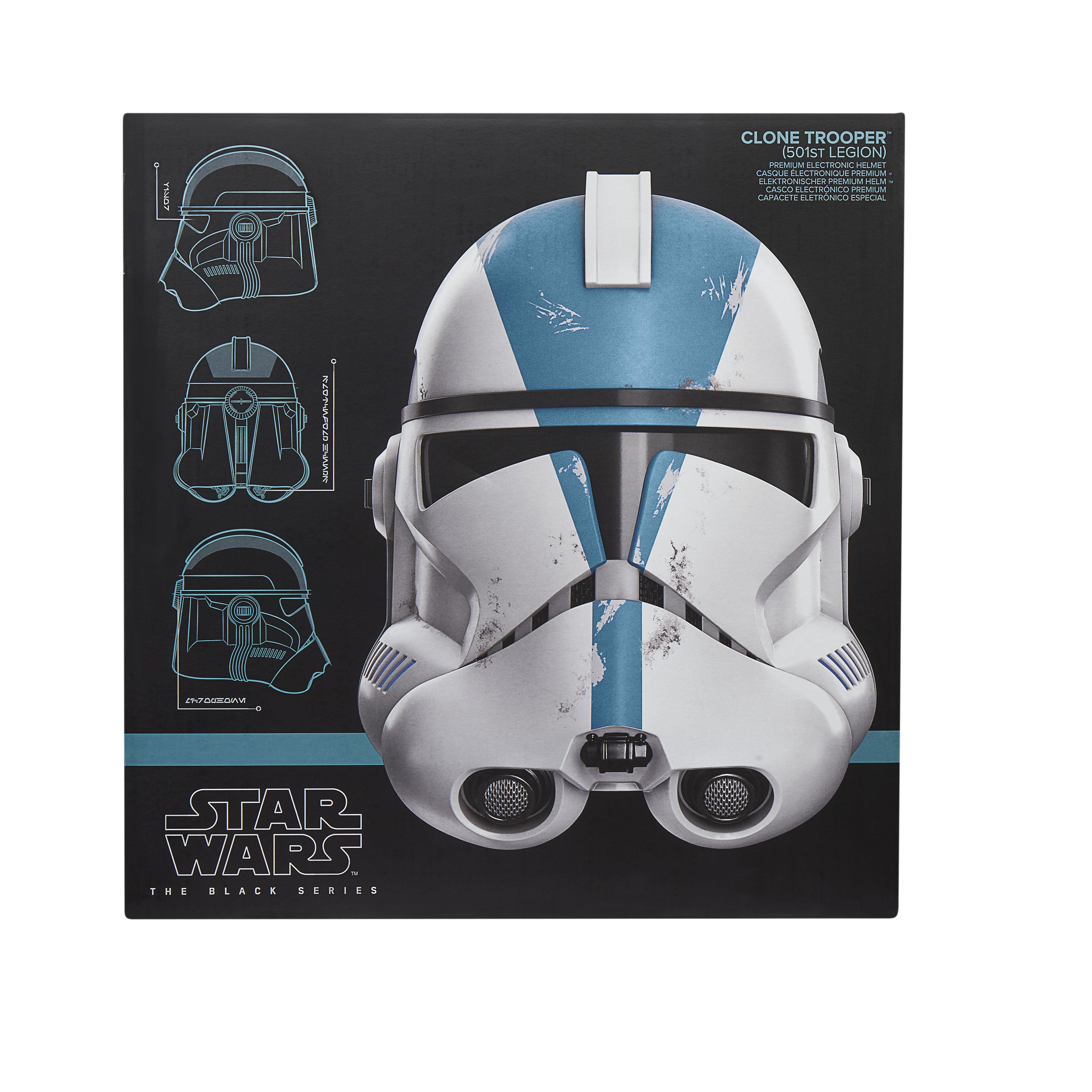 PRE-ORDER Star Wars Black Series Clone Trooper 501st Legion Premium Roleplay Helmet