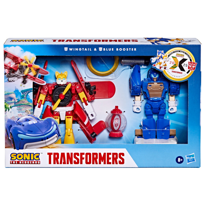 PRE-ORDER Transformers X Sonic The Hedgehog Wingtail & Blue Booster