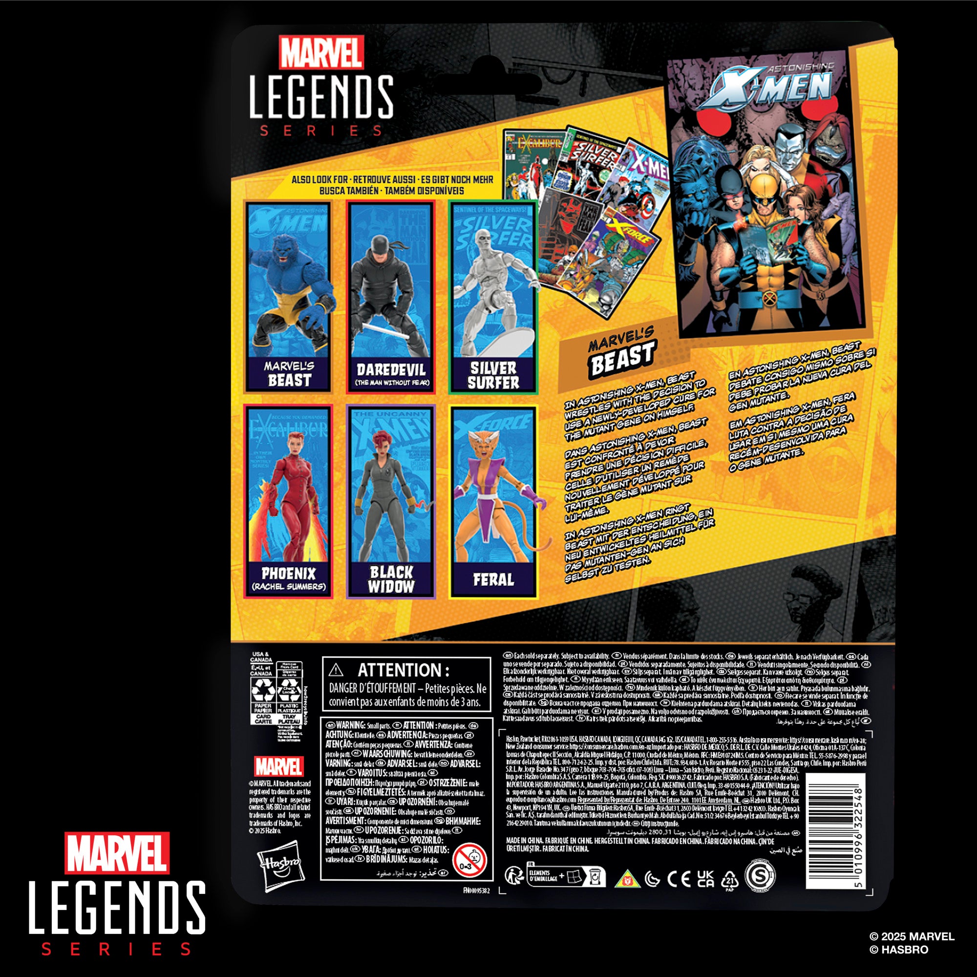 PRE-ORDER Marvel Legends Mini Comic Wave 2 Astonishing X-Men Beast