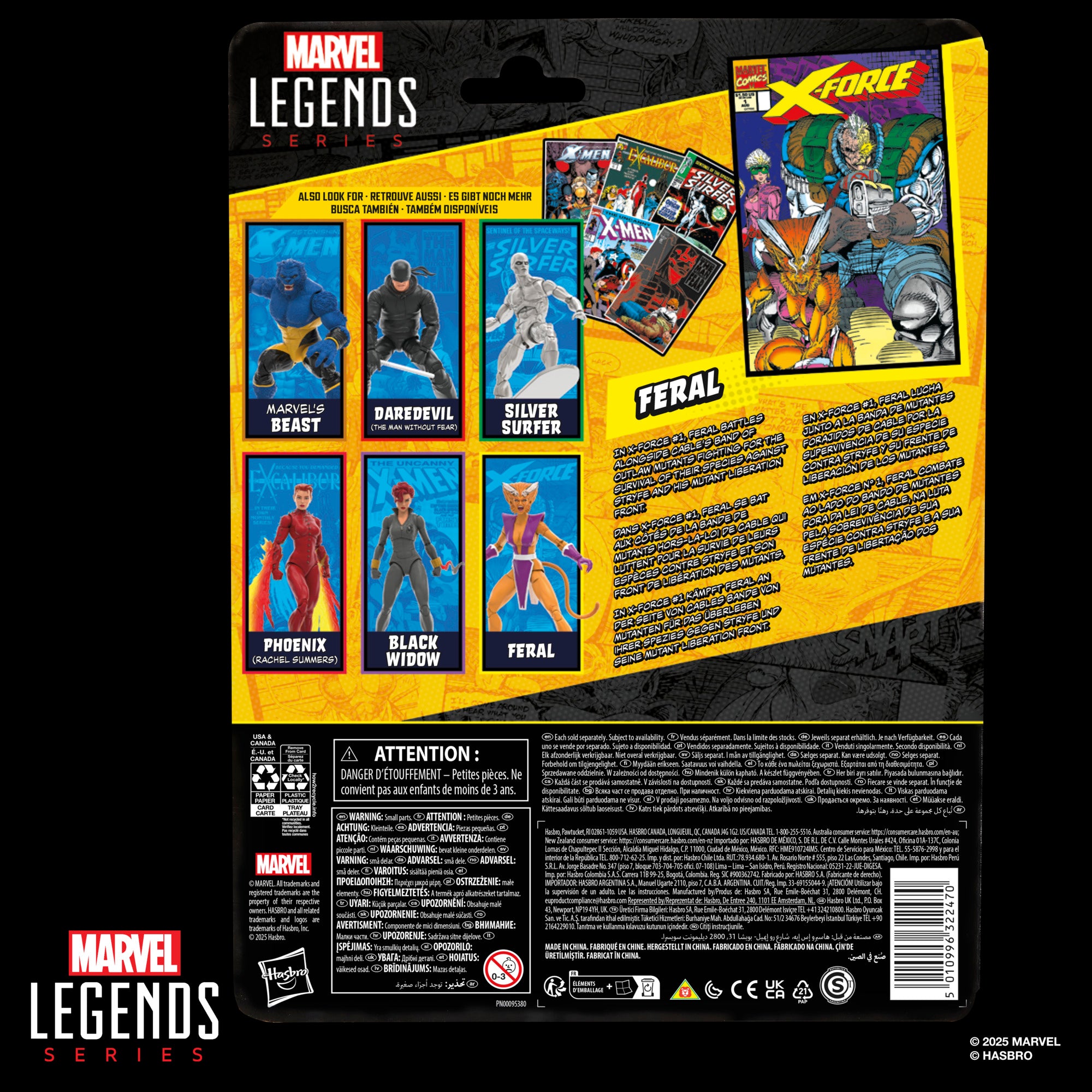 PRE-ORDER Marvel Legends Mini Comic Wave 2 X-Force Feral