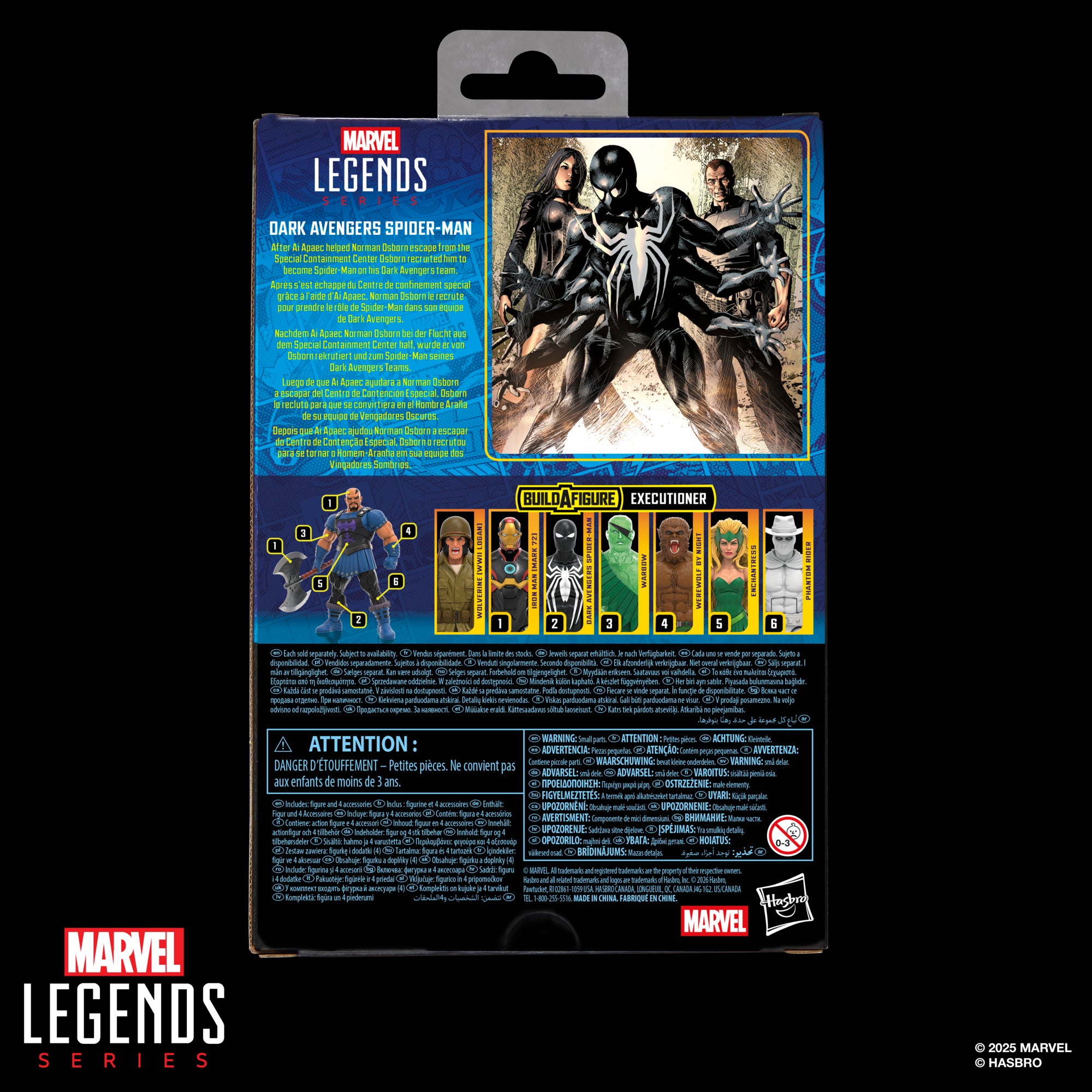 PRE-ORDER Marvel Legends (Executioner Series) Dark Avengers Spider-Man