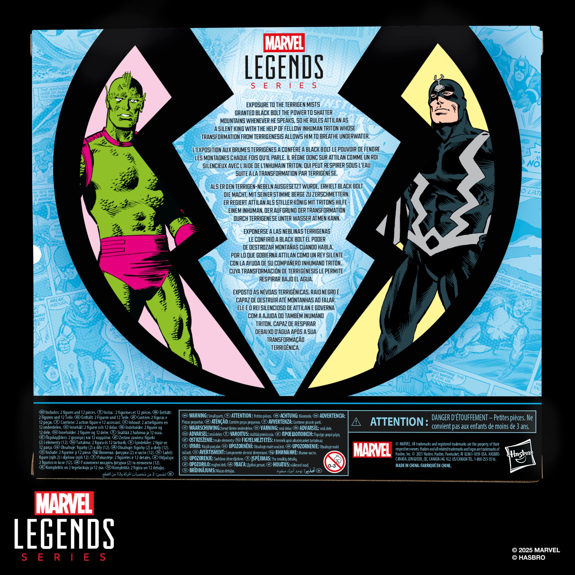 PRE-ORDER Marvel Legends Inhumans Black Bolt & Triton