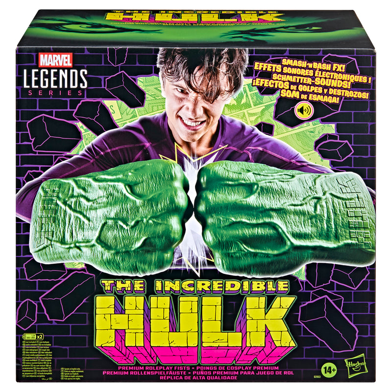 PRE-ORDER Marvel Legends Premium Electronic Role Play The Incredible Hulk Fists