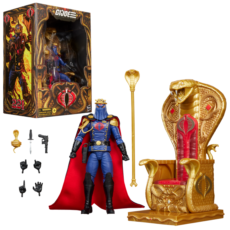 PRE-ORDER G.I. Joe Classified Series Cobra Commander in Dress Uniform With Throne