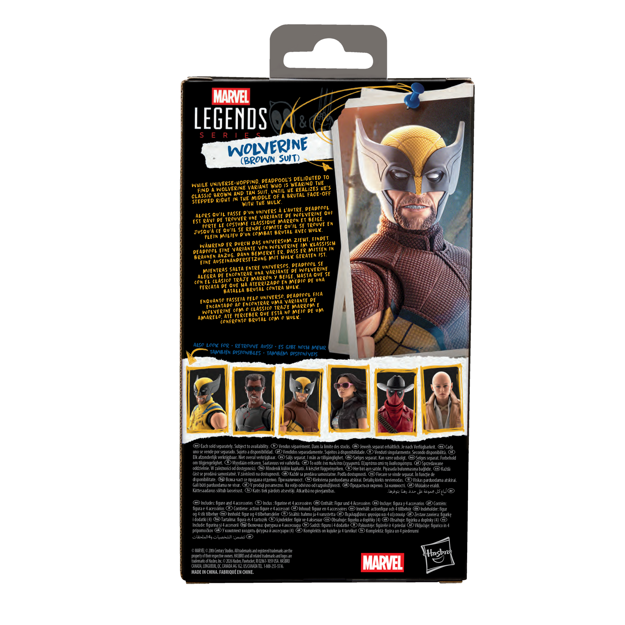 PRE-ORDER Marvel Legends (Deadpool & Wolverine) Wolverine (Brown Suit)