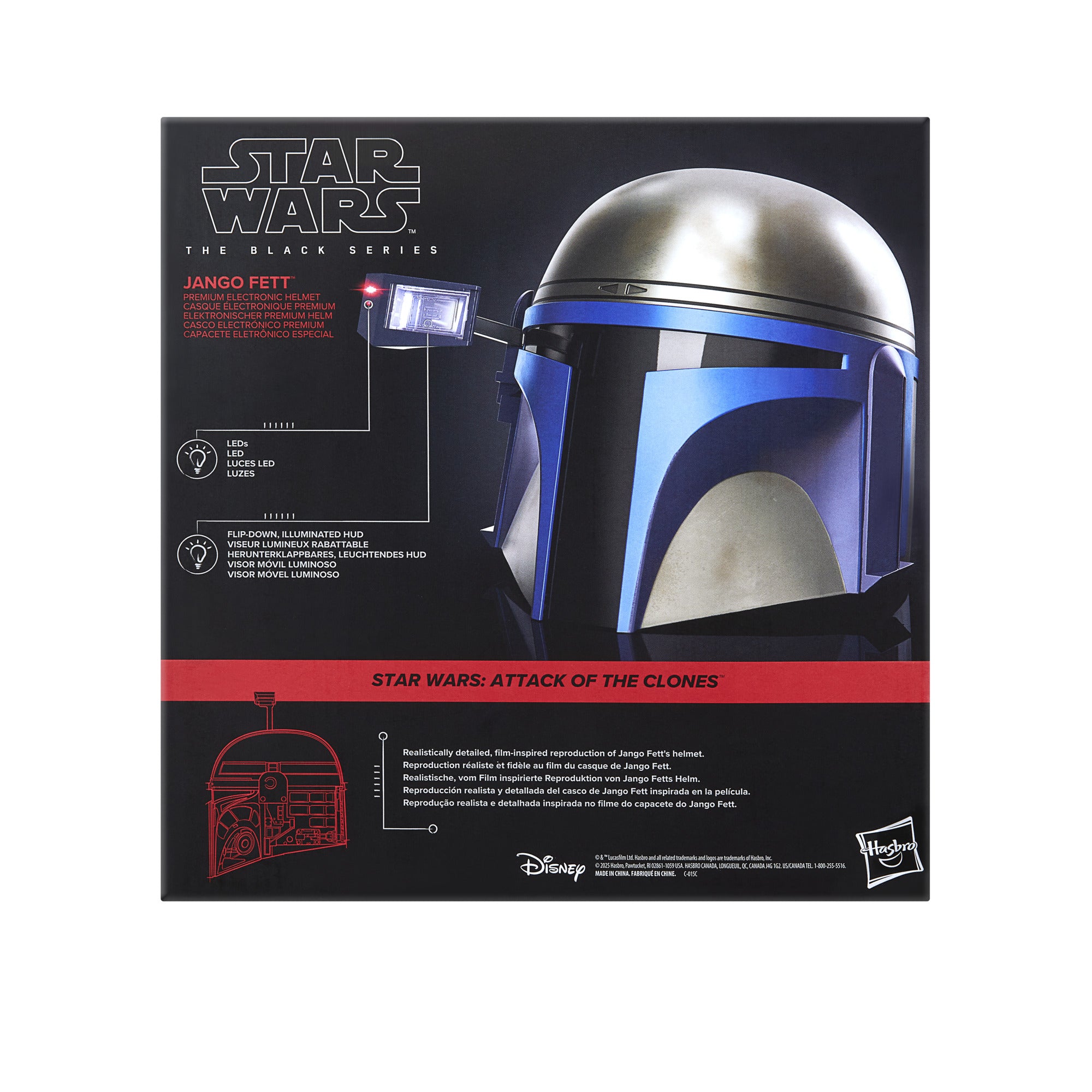 PRE-ORDER Star Wars Black Series Premium Role Play Helmet Jango Fett