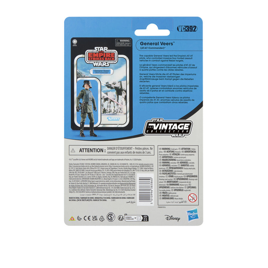 PRE-ORDER Star Wars Vintage Collection (Empire Strikes Back) General Veers (AT-AT Commander)