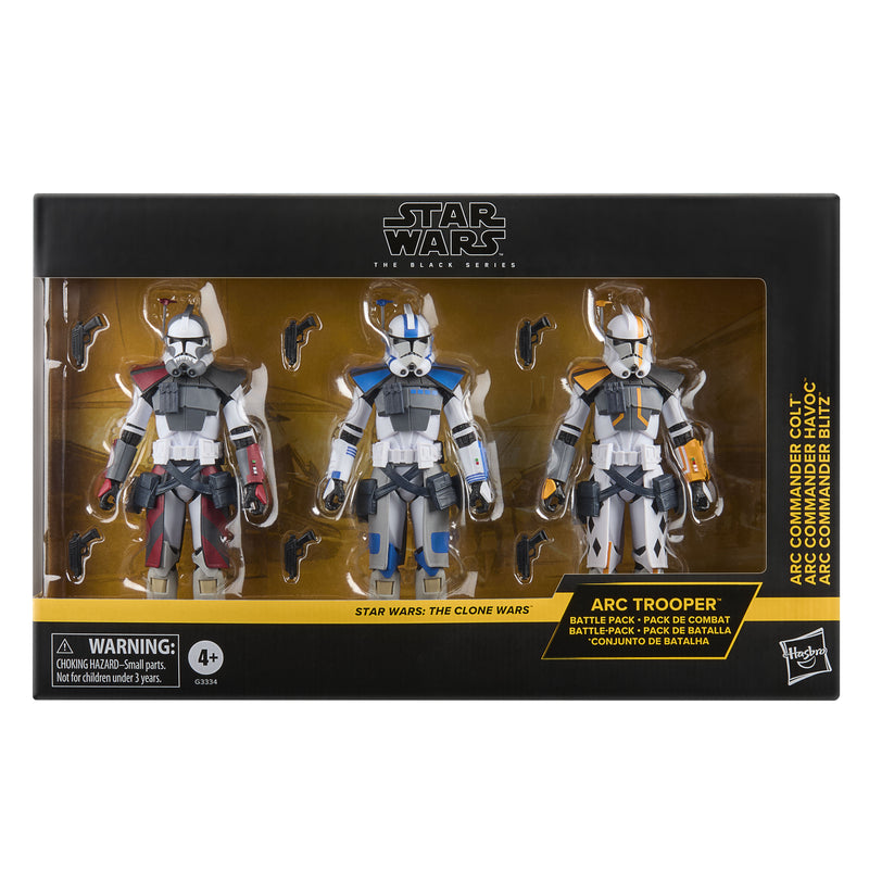 PRE-ORDER Star Wars Black Series (Clone Wars) ARC Trooper Commander Battle Pack - Colt, Havoc & Blitz