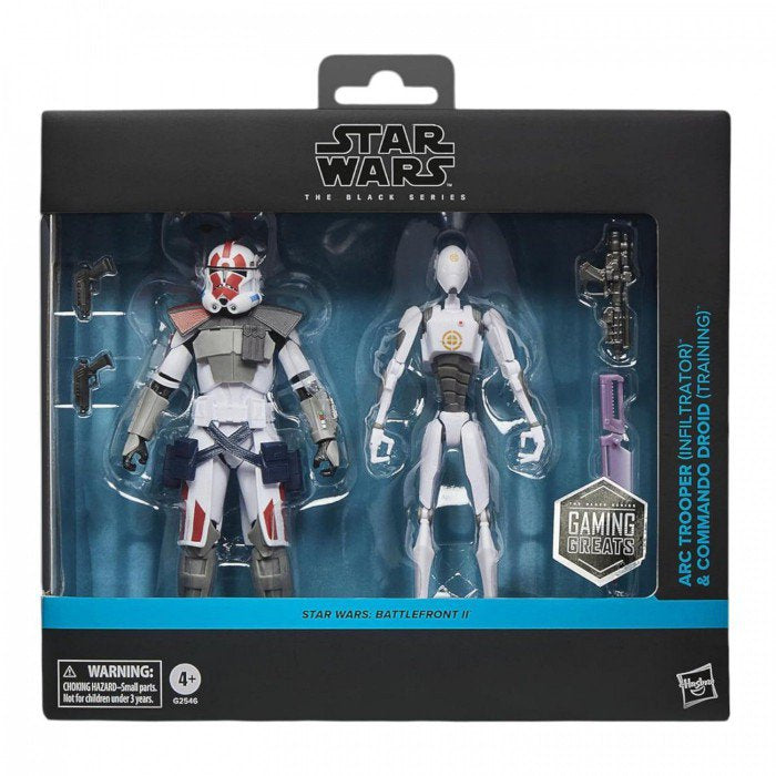 Star Wars Black Series (Battlefront II) Arc Trooper (Infiltrator) & Commando Droid (Training)