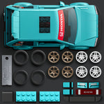 Hot Wheels Mattel Brick Shop Speed Series Building Set Honda Civic