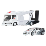 Hot Wheels Premium Car Culture Team Transport '07 Honda Civic Type R & Kousoku Hauler Camion De Transport