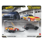 Hot Wheels Premium Car Culture Team Transport '89 Porsche 944 Turbo & 2008 Porsche Cayenne
