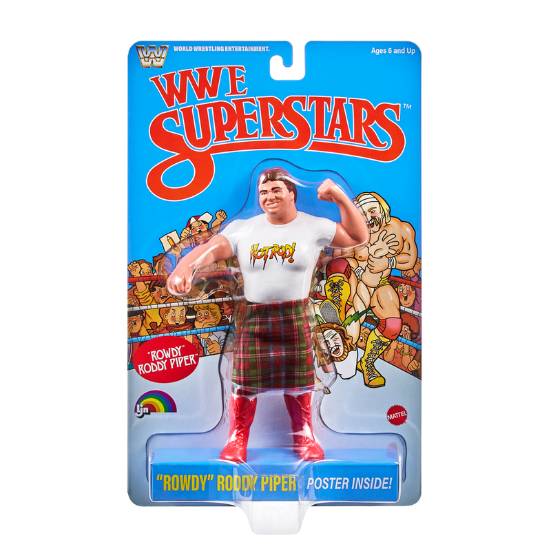 PRE-ORDER WWE Superstars Retro LJN Rowdy Roddy Piper