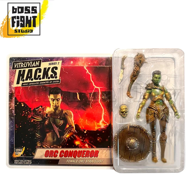 Vitruvian H.A.C.K.S Orc Conquerer Female Orc Strategist – In Demand Toys