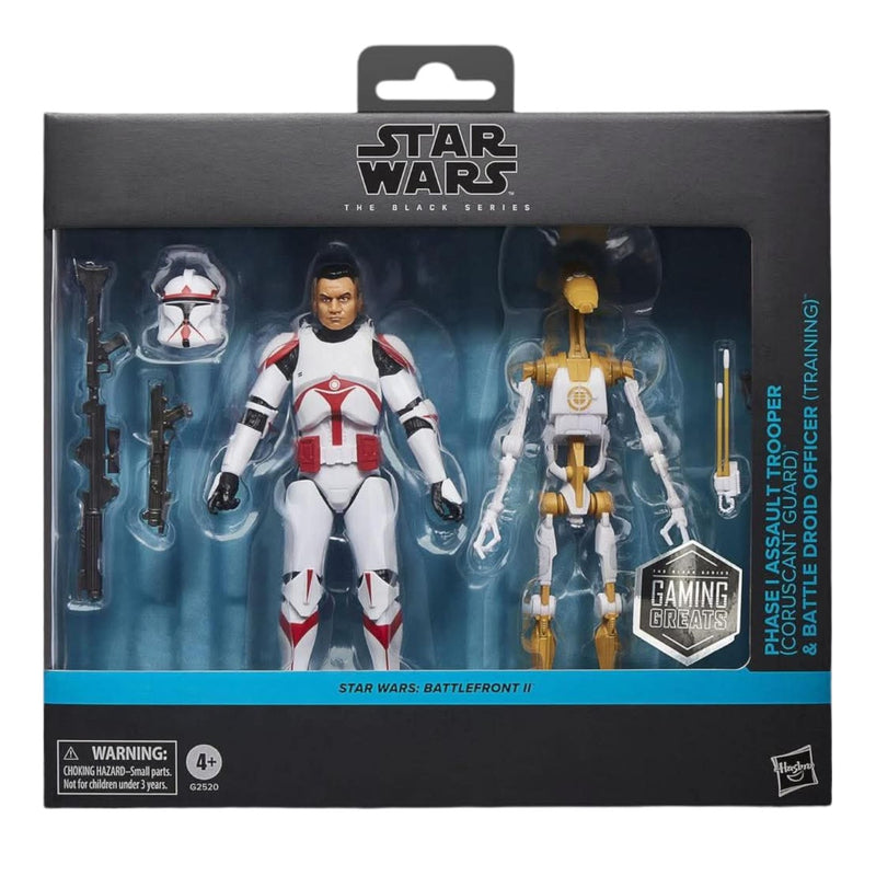 Star Wars Black Series (Battlefront II) Phase 1 Assault Trooper (Coruscant Guard) & Battle Droid Officer (Training) ARRIVING SOON