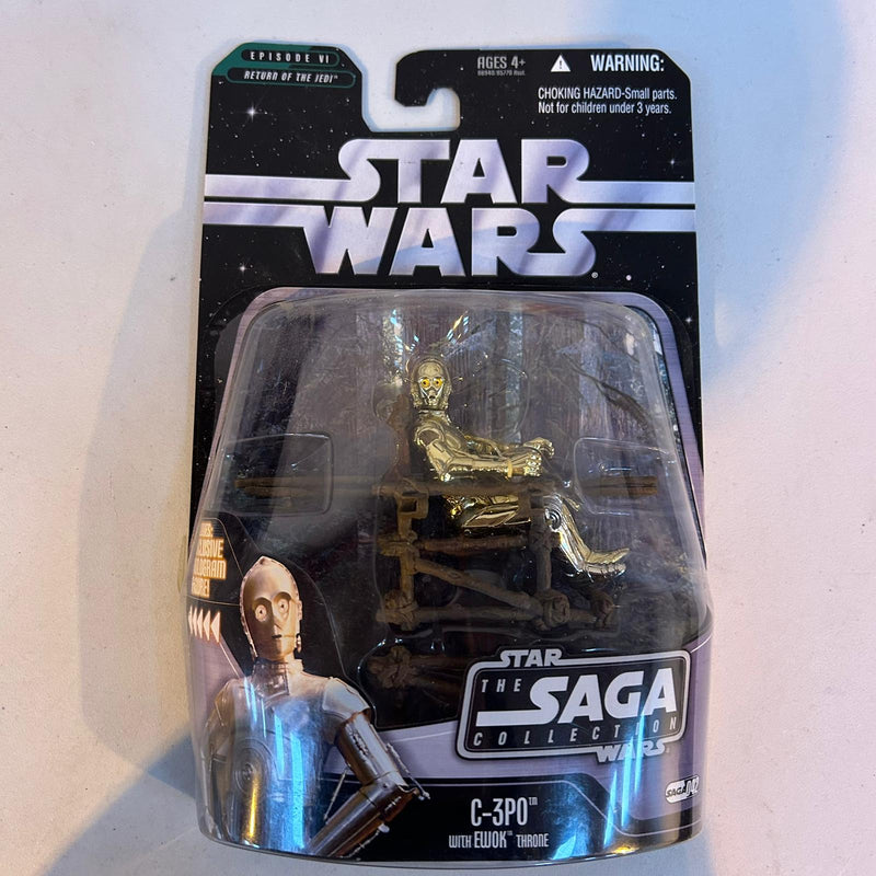 Star Wars The Saga Collection C-3PO with Ewok Throne