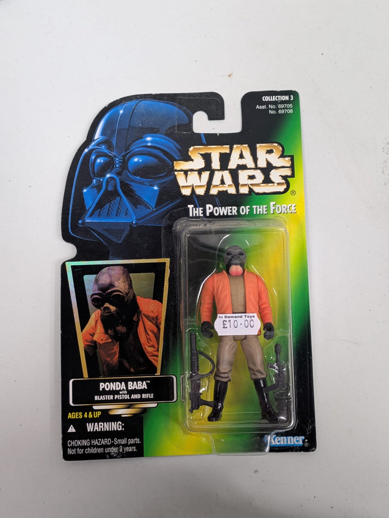 Star Wars The Power Of The Force Ponda Baba with Blaster Pistol and Rifle
