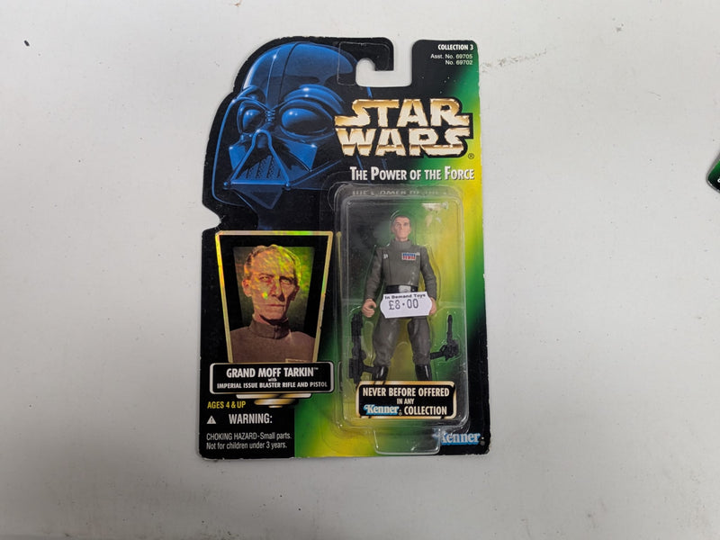 Star Wars The Power Of The Force Grand Moff Tarkin with Imperial Issue Blaster Rifle and Pistol (Collection 3)