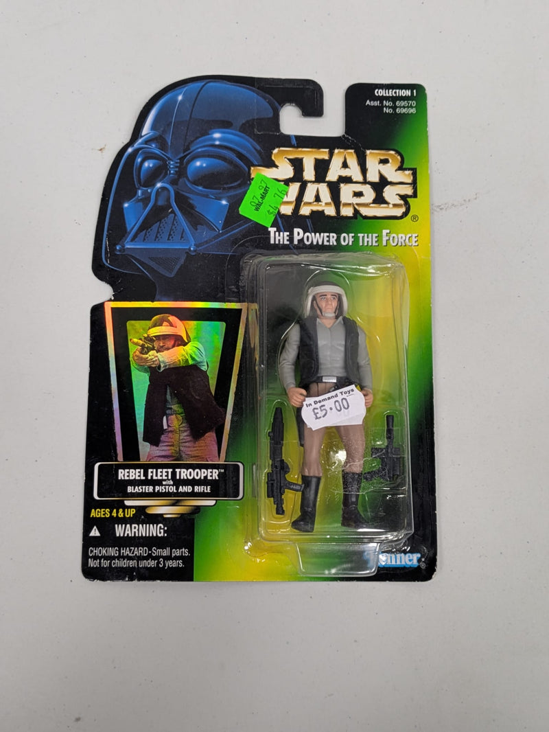 Star Wars The Power Of The Force Rebel Fleet Trooper with Blaster Pistol and Rifle (Hologram) (Collection 1)