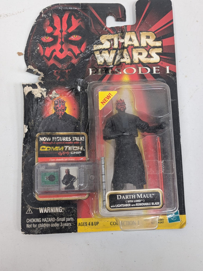 Star Wars Episode 1 Darth Maul (sith Lord) with Lightsaber with Removable Blade (Collection 1) Very damaged packaging