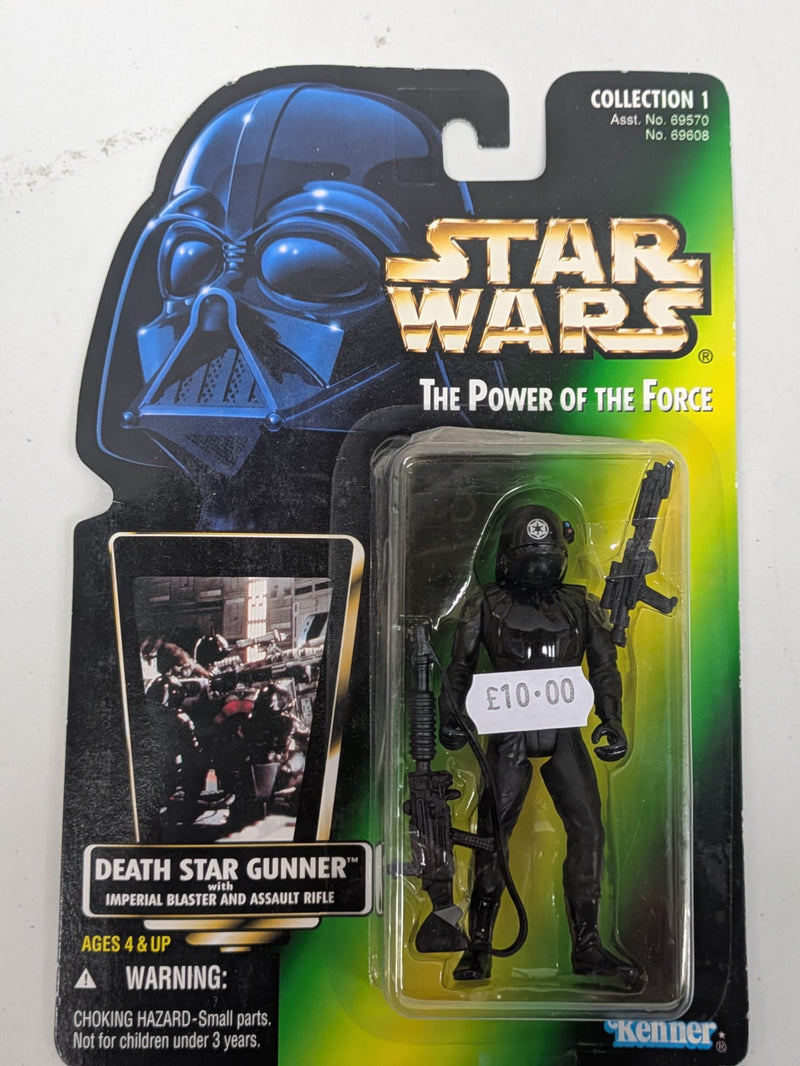 Star Wars The Power Of The force Death Star Gunner with Imperial Blaster and Assault Rifle (Collection 1)