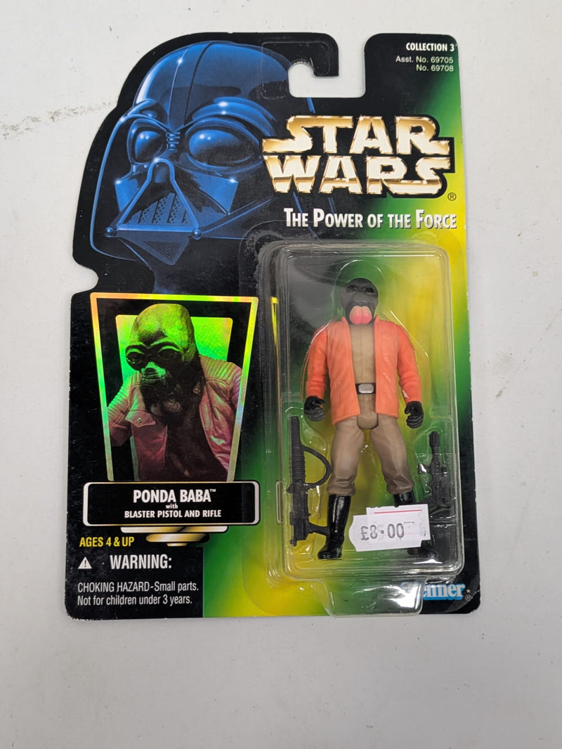 Star Wars The Power Of The Force Ponda Baba with Blaster Pistol and Rifle (Collection 3) (b)