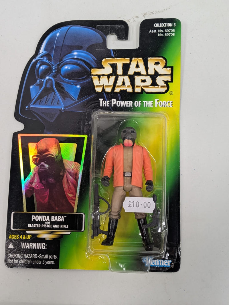 Star Wars The Power Of The Force Ponda Baba with Blaster Pistol and Rifle (B)