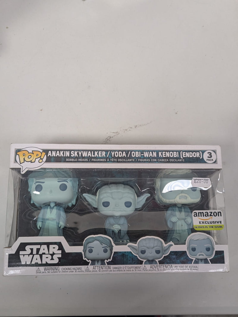 Star Wars Funko Pop Anakin Skywalker, Yoda and Obi-Wan Kenobi (endor)