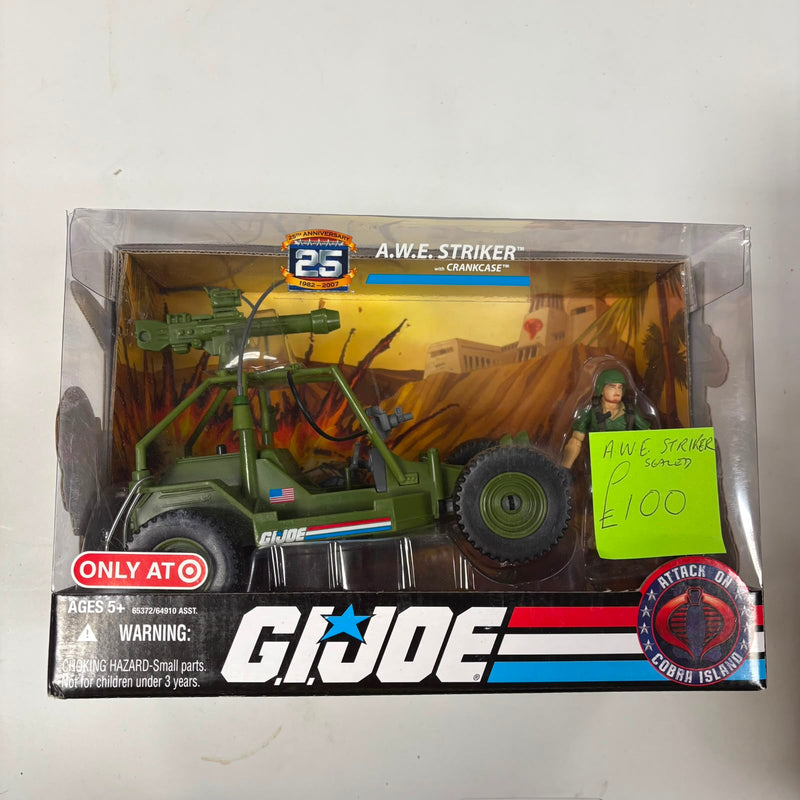 G.I.Joe 3.75" 25th Anniversary A.W.E. Striker with Crankcase