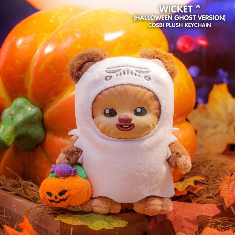 Hot Toys Star Wars Ewoks Cosbi Halloween Wicket Ghost Plush Keychain MAXIMUM 1 PER CUSTOMER