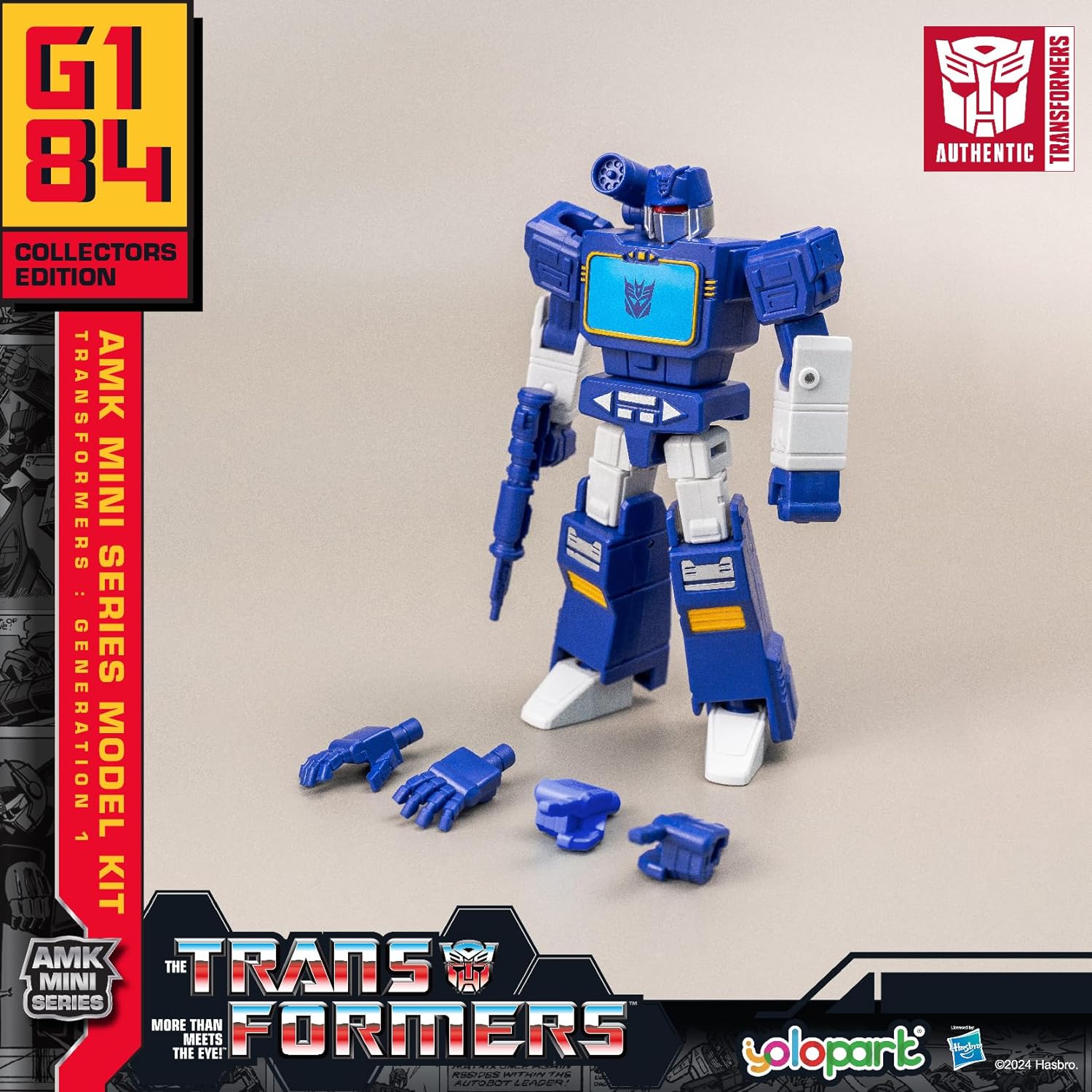 Transformers Soundwave Classic – Action Figure Da Montare Con Luci E 20 Punti Di Articolazione