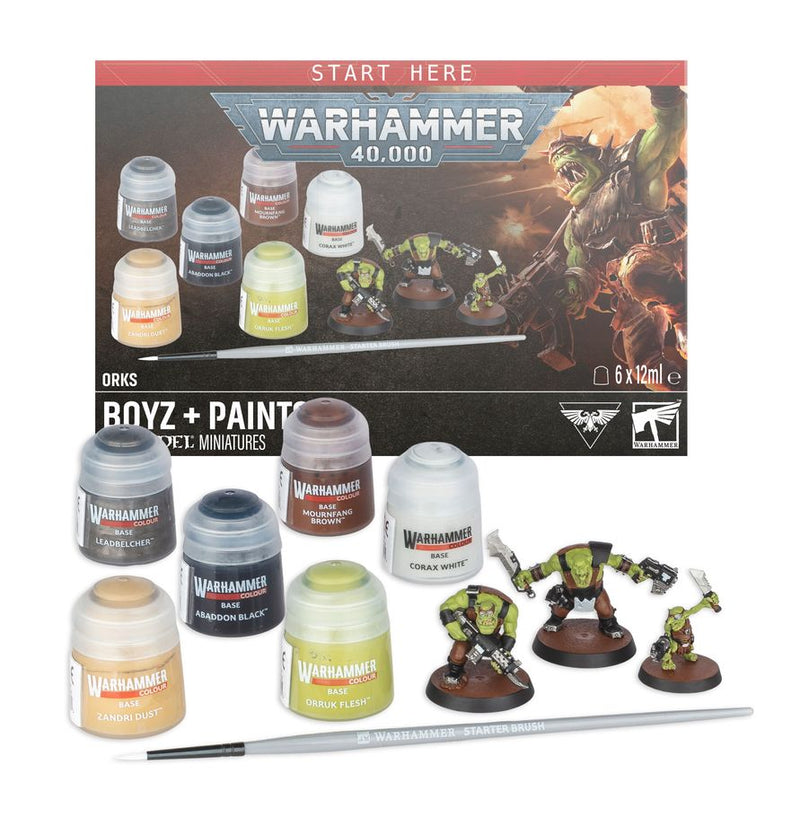 Warhammer 40k Orks Boyz + Paints