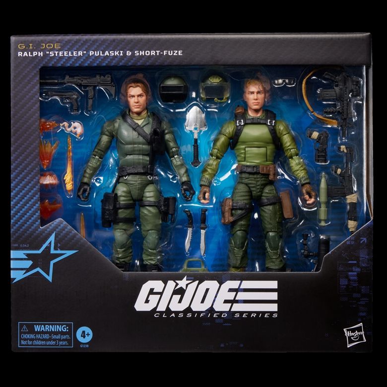 PRE-ORDER G.I. Joe Classified Series Ralph 'Steeler' Pulaski & Short-Fuze