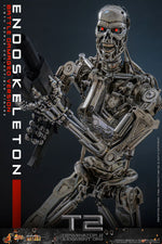 PRE-ORDER Hot Toys Terminator 2 Judgment Day Endoskeleton (Battle Damage Version) 1/6 Scale Collectible Figure IMPORT STOCK