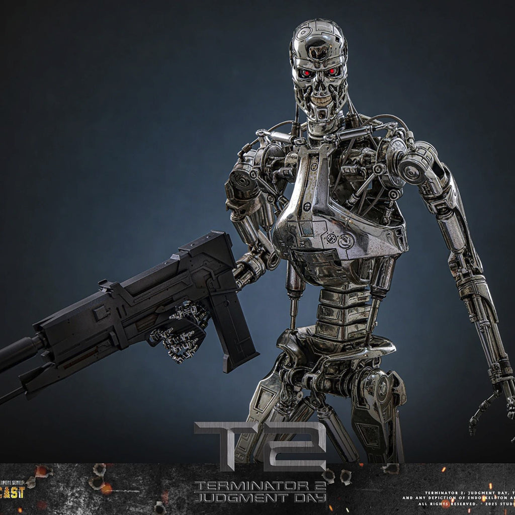PRE-ORDER Hot Toys Terminator 2 Judgment Day Endoskeleton (Battle Dama ...