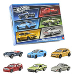 Hot Wheels Silver Series 6 Pack - BMW 507, Mercedes Benz 190 E 2.5-15, Audi RS 5 Coupe, Alfa Romeo GTV6 30, VW Golf MK7 & 1996 Porsche 911 Carrera