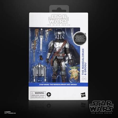 Star Wars Black Series (The Mandalorian & Grogu) Deluxe Mandalorian & Grogu WHITE BOX