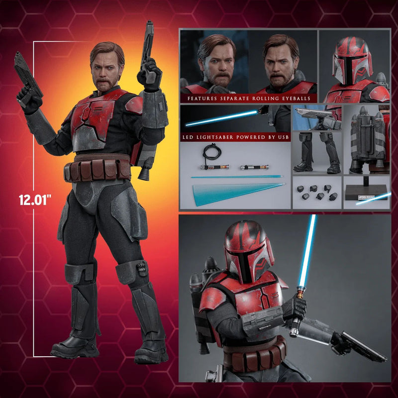 Hot Toys Star Wars TMS126 Obi-Wan Kenobi Mandalorian Armor 1/6 Scale Figure