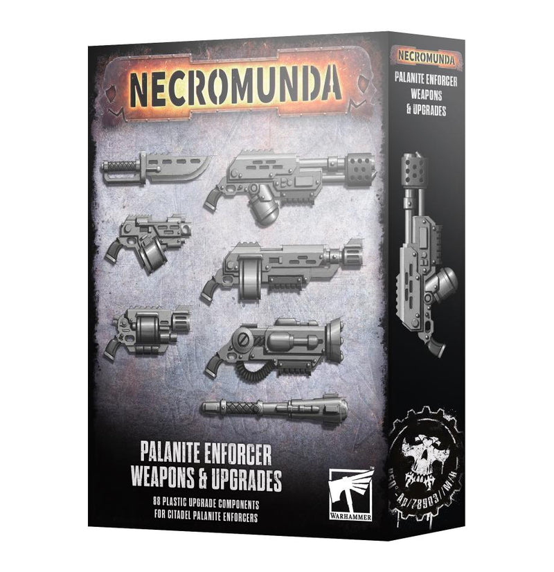 Warhammer Necromunda Palanite Enforcer Weapons and Upgrades
