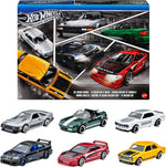 Hot Wheels Silver Series 6 Pack - '82 Toyoto Supra, '91 Mazda MX-5 Miata, Nissan Skyline HT 2000GT-X, Honda Civic SI, Custom '01 Acura Integra GSR & '71 Datsun 510