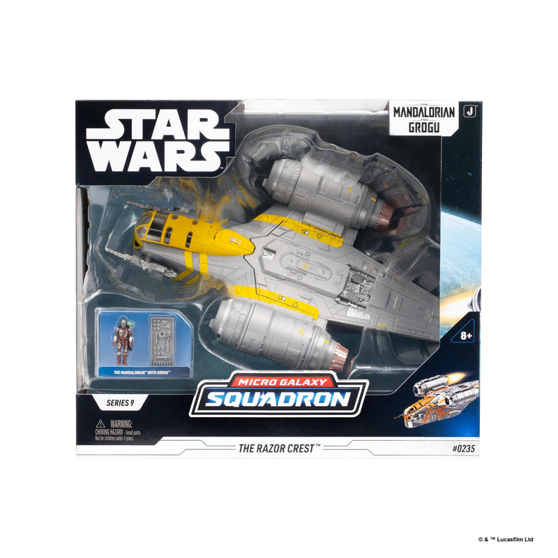 Star Wars Micro Galaxy Razorcrest With Mandalorian & Grogu
