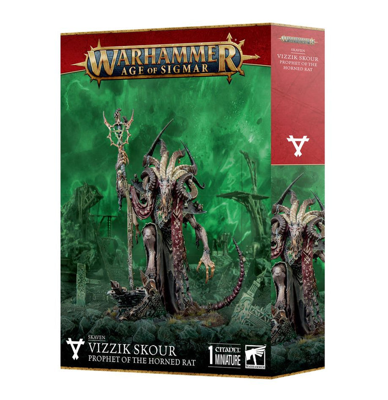 Warhammer Age of Sigmar Skaven Vizzik Skour Prophet of the Horned Rat