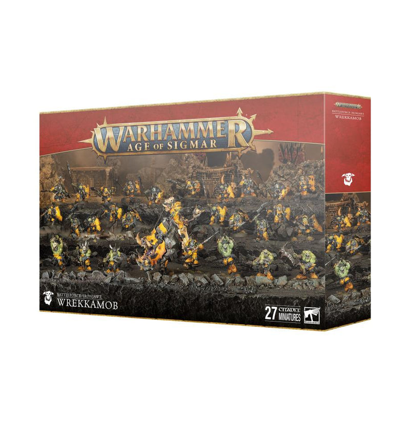 Warhammer Age of Sigmar Battleforce Ironjawz Wrekkamob
